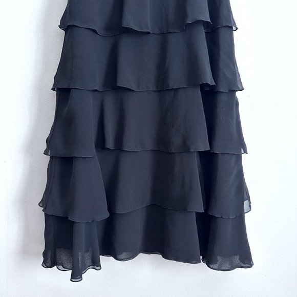 Esprit Collection Black Lined 100% polyester Layered Dress - US 2 - Picture 4 of 10